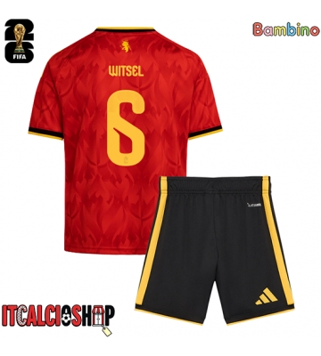 Belgio Axel Witsel #6 Prima Maglia Bambino Mondiali 2026 Manica Corta (+ Pantaloni corti)